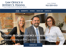 Tablet Screenshot of jeffreyhannalaw.com